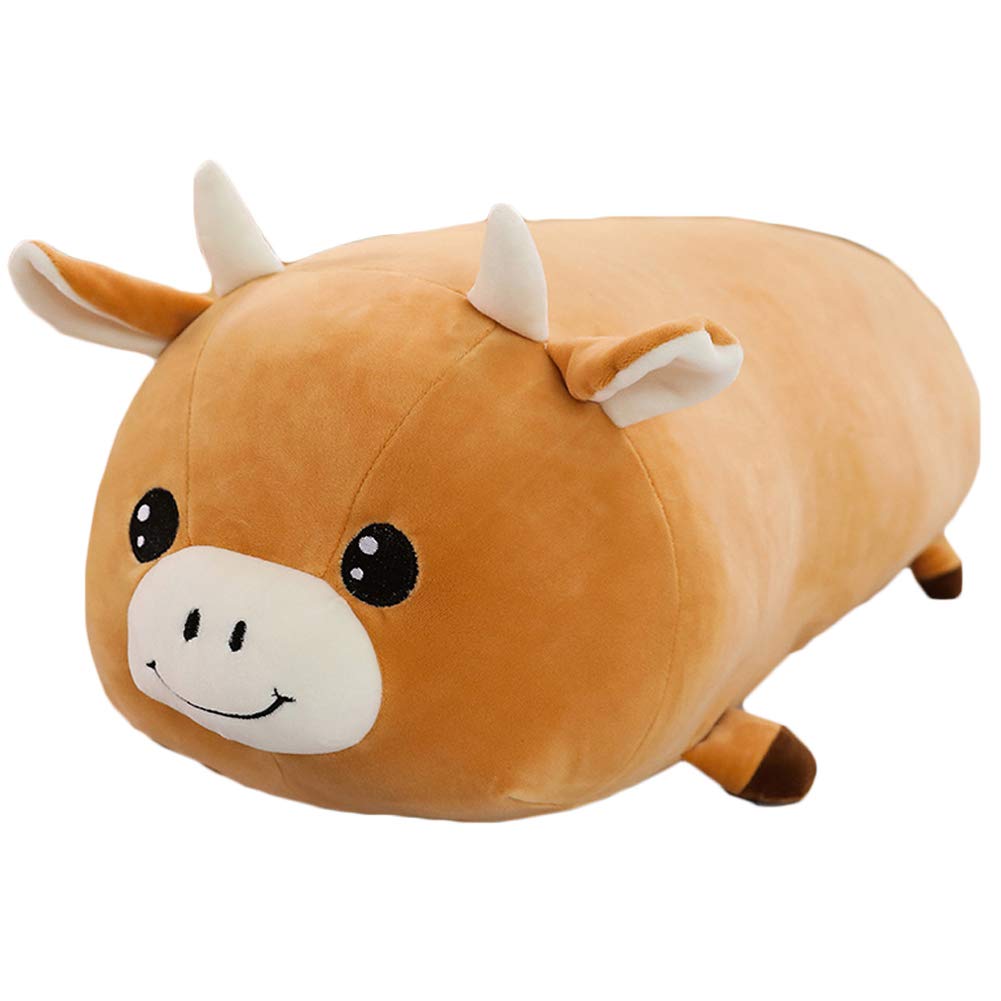 Sofipal Cow Plush Hugging Pillow, Cow Plushie Stuffed Animal Toy Cute Plush Animal Pillow Gifts For Kids Birthday,Christmas,Vale