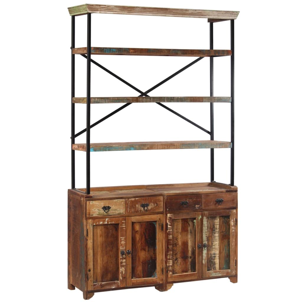 vidaXL Sideboard with Shelves Solid Reclaimed Wood 47.2&quot;x13.8&quot;x78.7&quot;