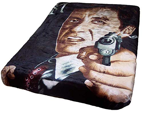 Scarface Respect Plush Mink Blanket Queen Size (79' X 95')