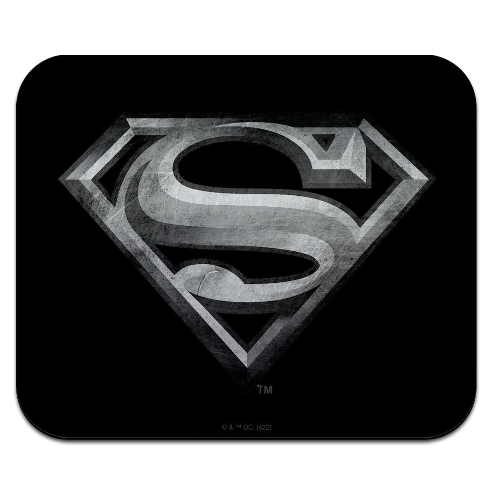 GRAPHICS & MORE Superman Steel Logo Mouse Pad Multi-colored Rubber Low Profile