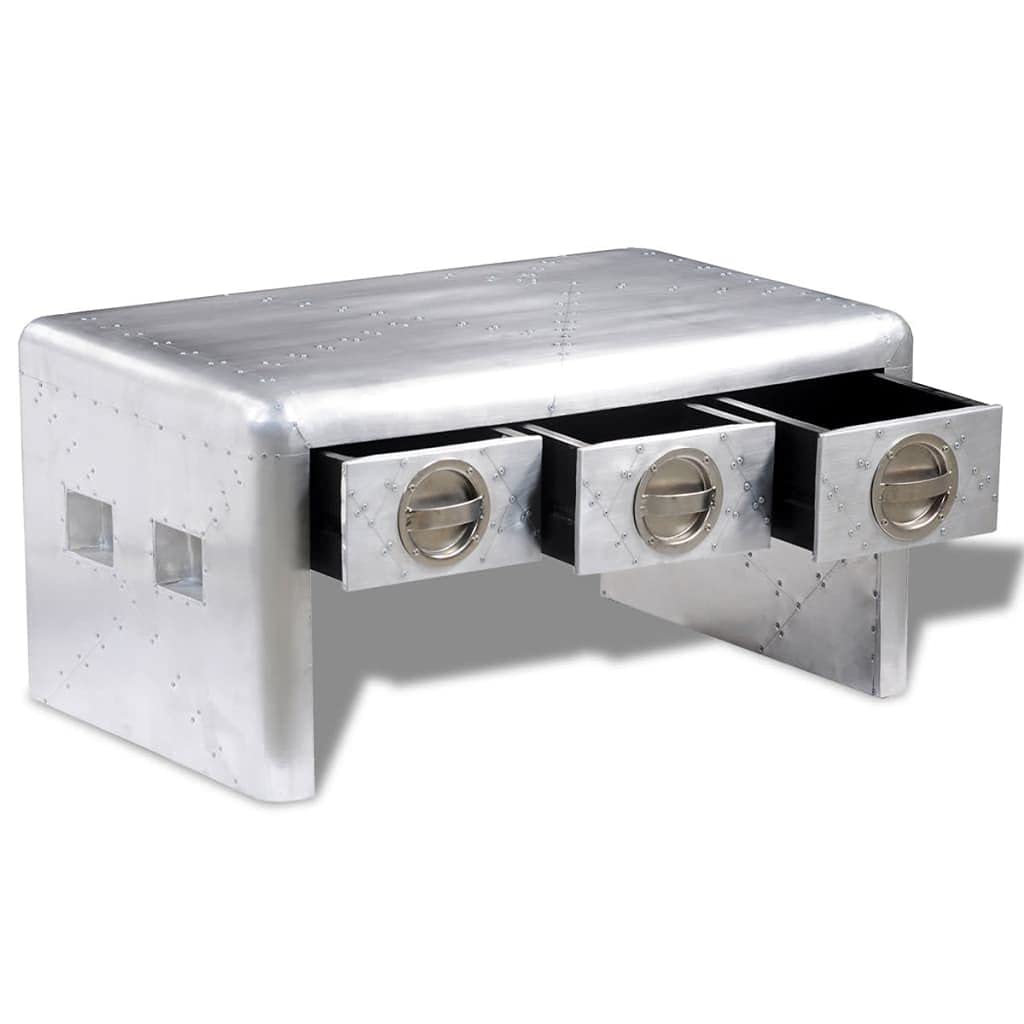 vidaXL Aviator Aluminum Coffee Table