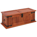 vidaXL Solid Acacia Wood Storage Chest Storage Box Truck Wooden Cabinet Coffee Nightstand End Side Sofa Couch Table Living Room 