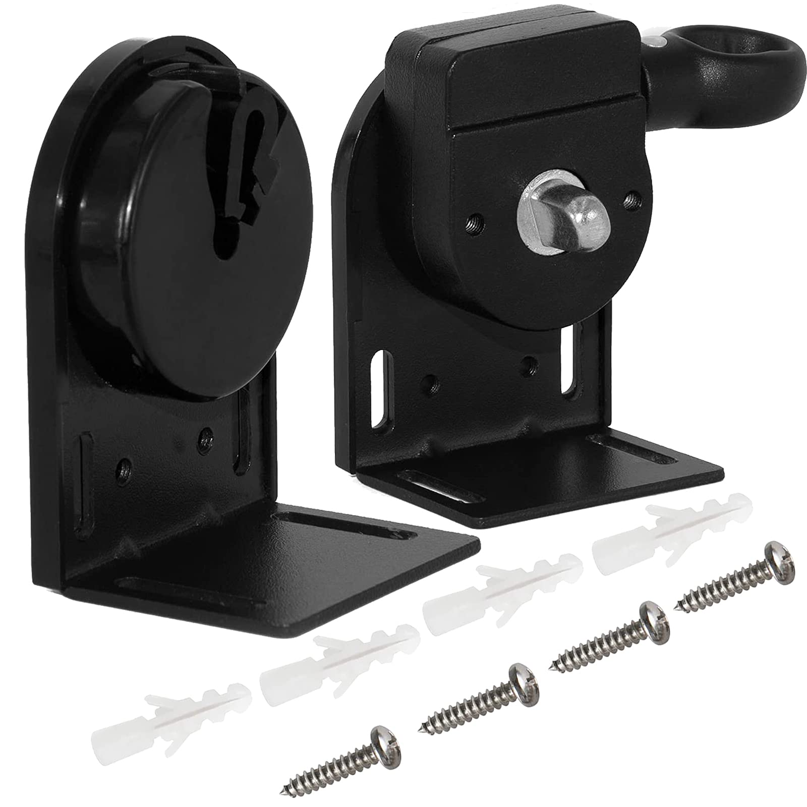 Medduw Shade Replacement Parts,Cordless Crank Kit,Roller Shade Mounting Brackets,For Coolaroo Exterior Sun Shades, Outdoor Blind