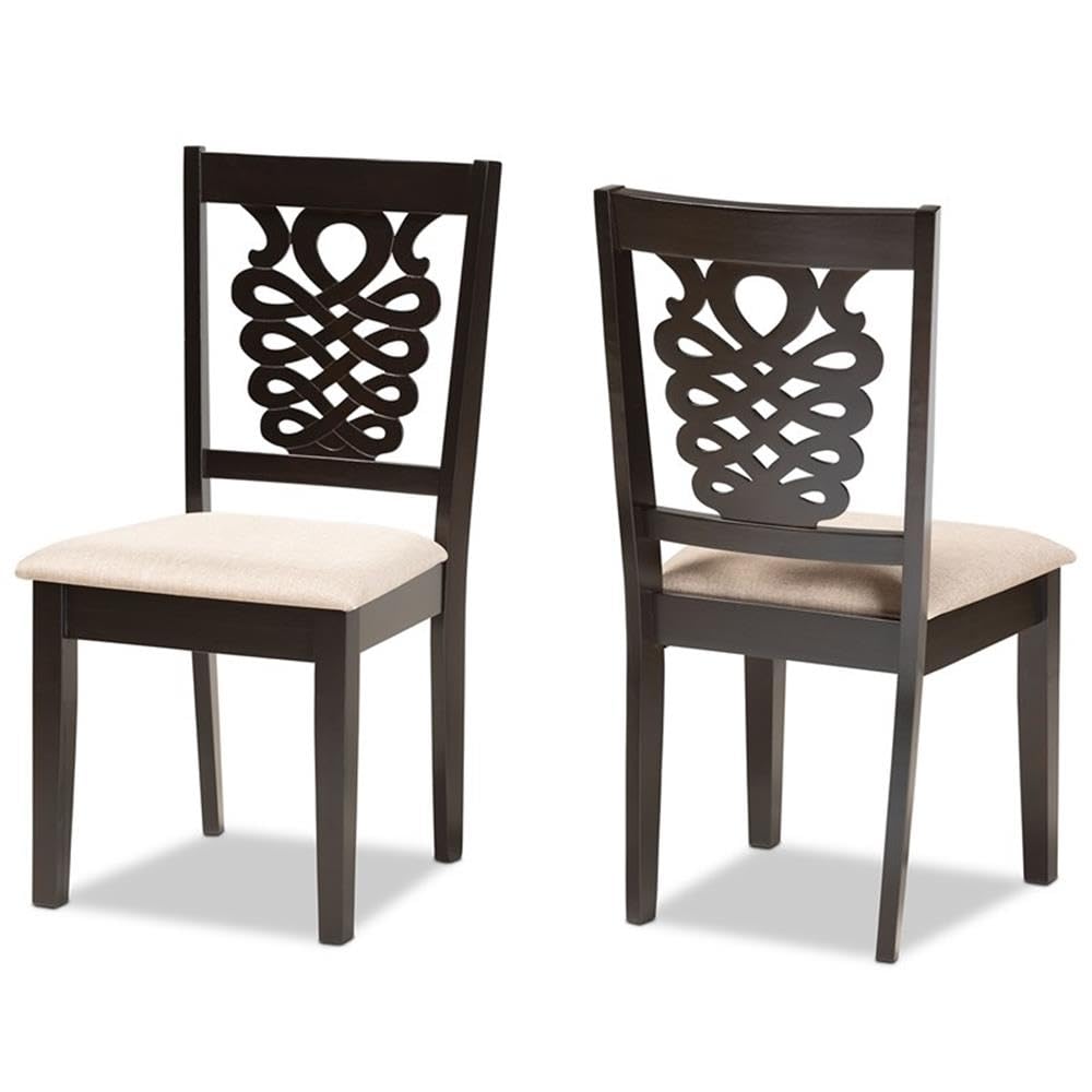 Baxton Studio Gervais Dining Chair Set