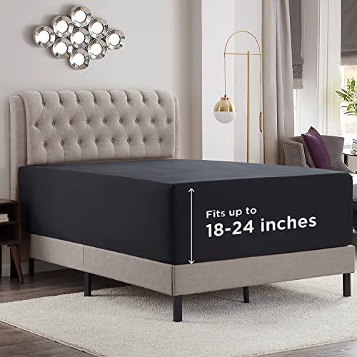 Empyrean Extra Deep Pocket Full Size Fitted Sheet Only - Extra Soft Full Fitted Sheet, Premium Full Size Fitted Sheets For 18 To