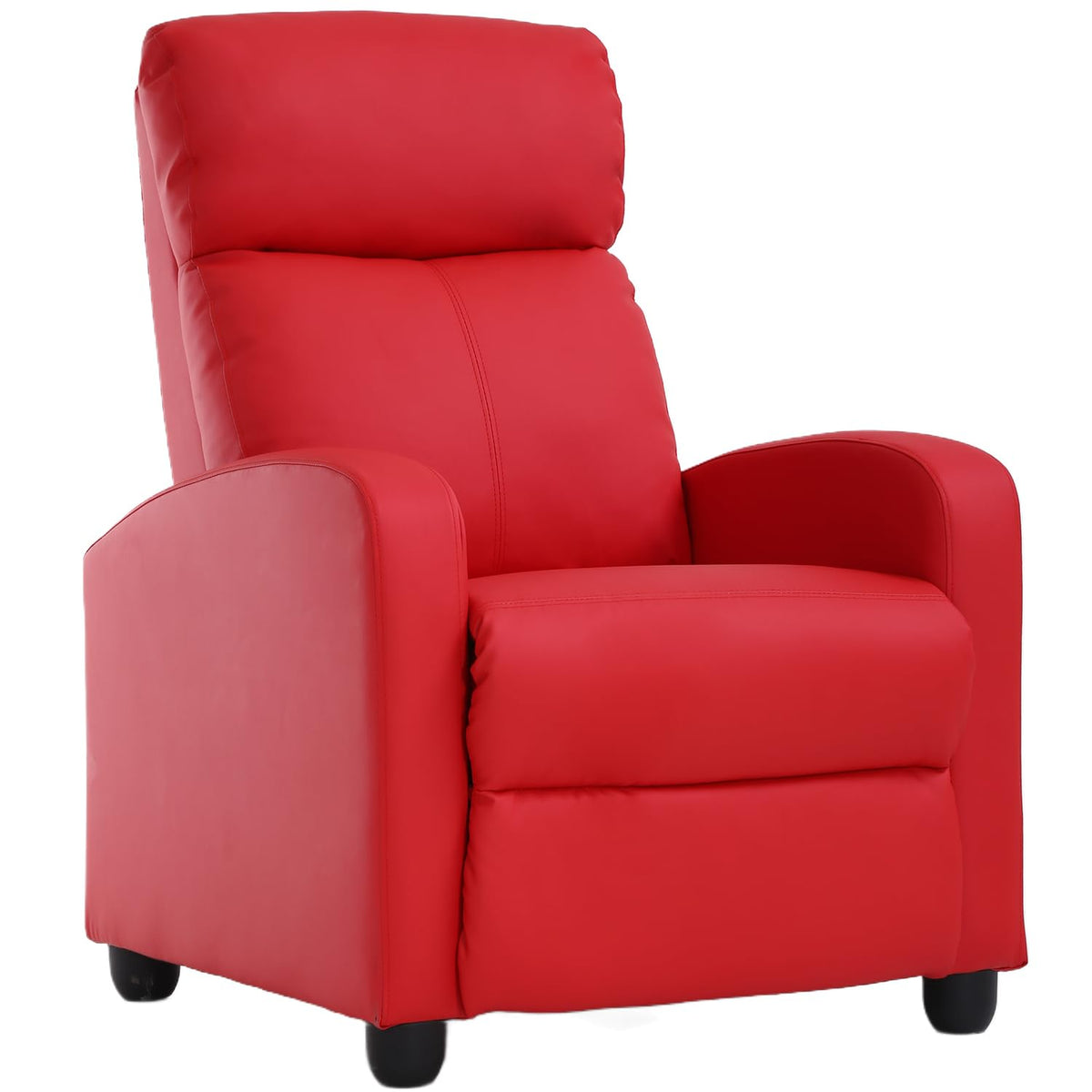 Paylesshere Recliner Chair Single Reclining Sofa Home Theater Seating With Lumbar Support And Padded Backrest For Living Room An