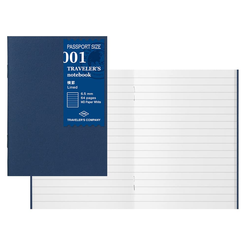 Traveler'S Notebook Refill, Horizontal Ruled, 3 Pack, Passport Size 14368006