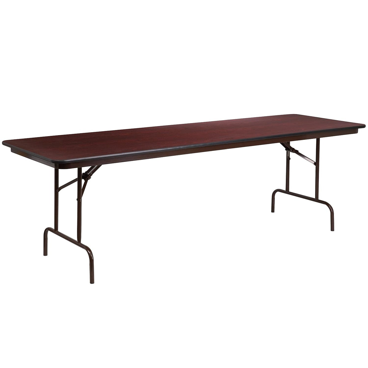 Flash Furniture 8-Foot High Pressure Mahogany Laminate Folding Banquet Table