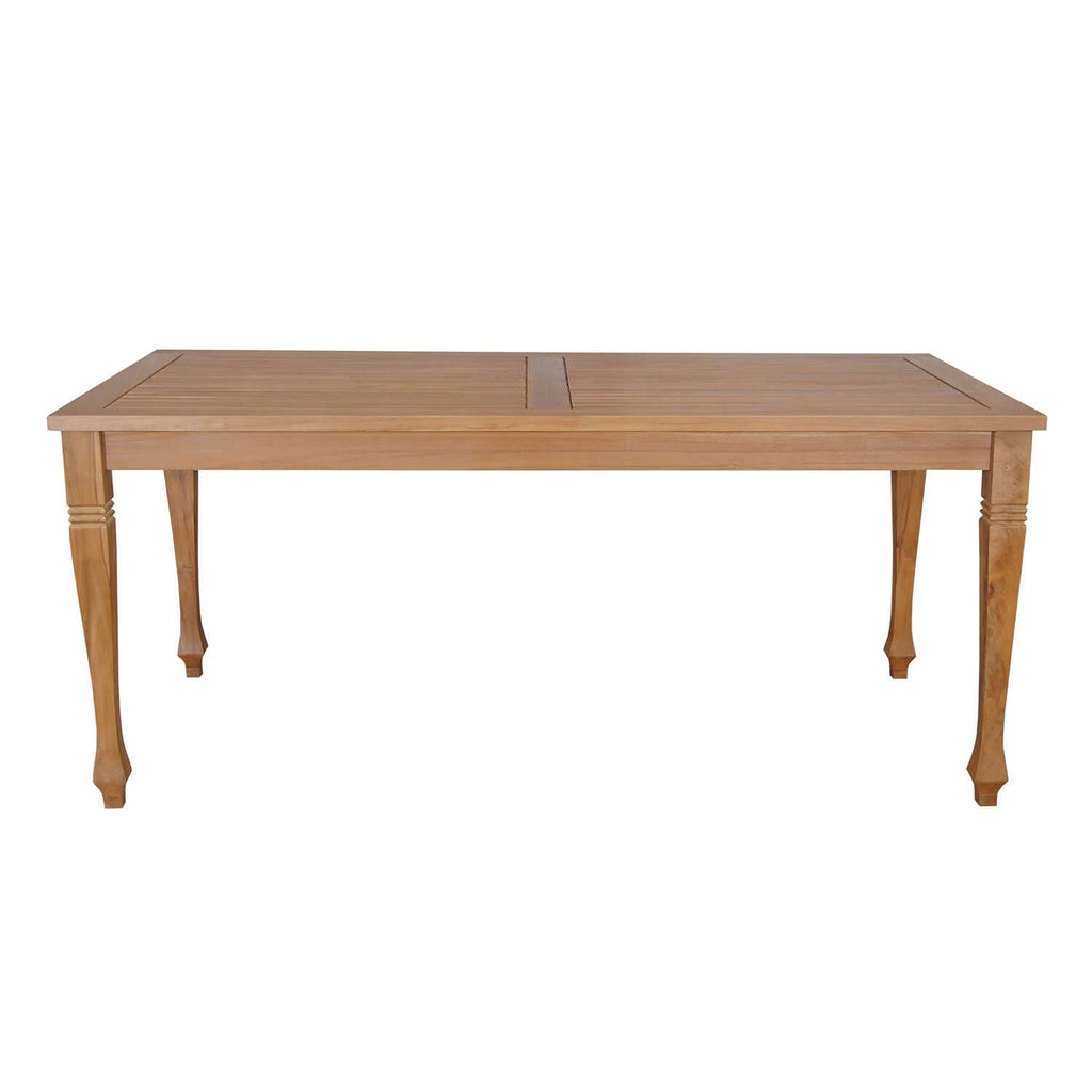 Anderson Teak TB-6536 Rockford Rectangular Teak Dining Table, Natural