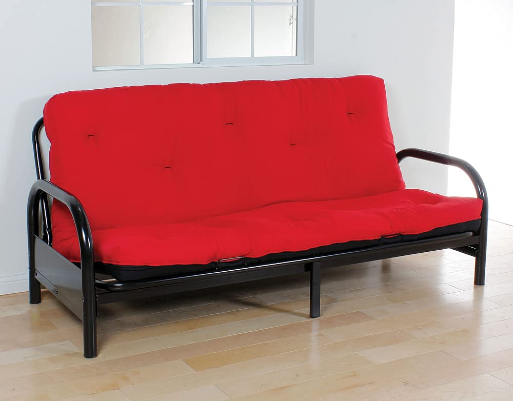 Acme Nabila Full Futon Mattress in Red & Black