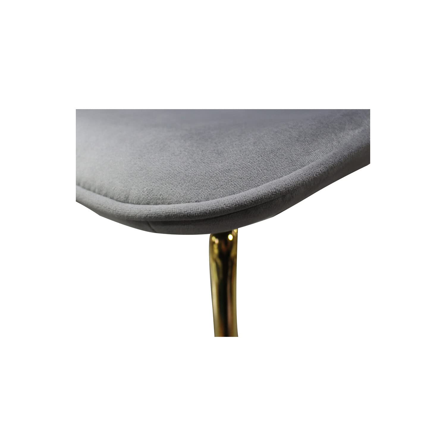 Best Master Furniture Tara Velvet Dining Chairs With Gold Plated Legs, Set Of 2, Green