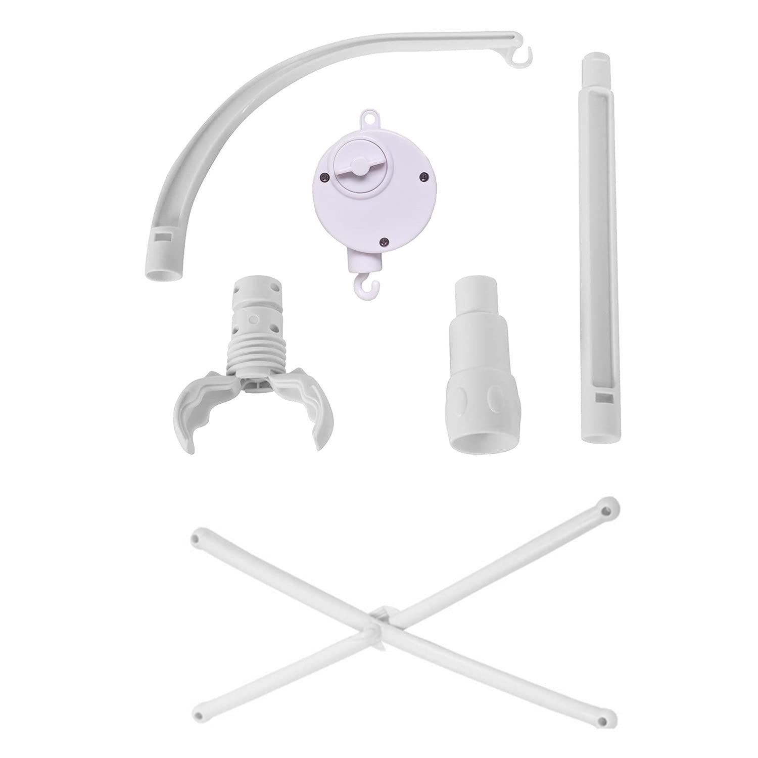 Dwwffer 23 Inch Baby Crib Mobile Bed Bell Holder Arm Bracket,The Claw Part Can Be Adjusted Width,Diy Toy Decoration,Crib Mobile