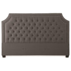 Steve Silver Willshire Tufted King Platform Bed in Gray