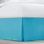 Nestl Beach Blue Bed Skirt King Size - King Bed Skirt 14 Inch Drop - Brushed Microfiber Bed Skirts - Hotel Quality Pleated Bed Skirt - Shrinkage & Fade Resistant