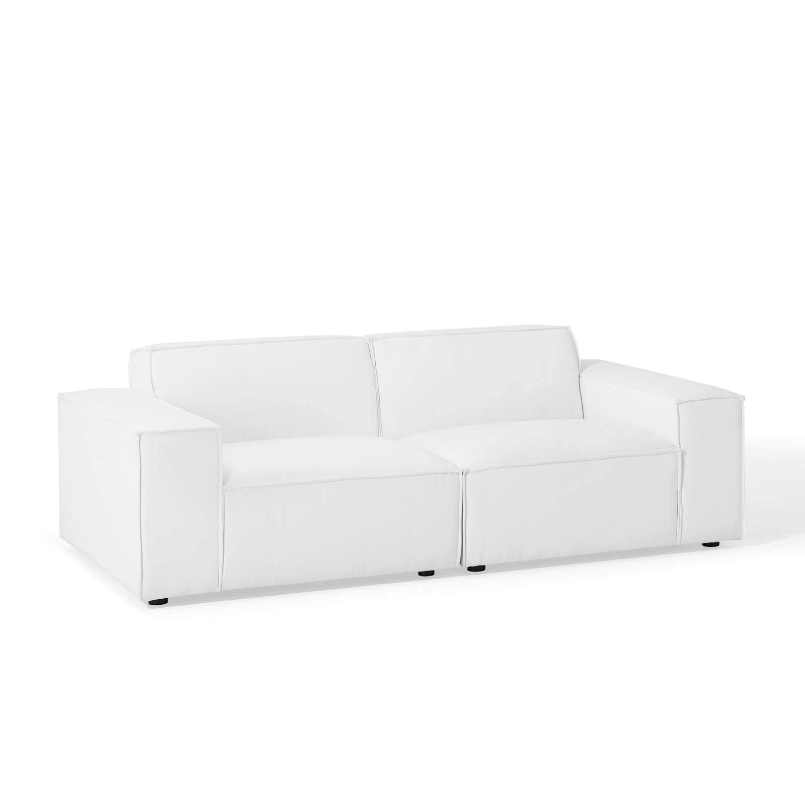 Modway Eei-4111-Whi Restore 2-Piece Sectional Sofa, White