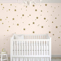 TOARTi Stars Wall Decals (124 Decals) Wall Stickers Removable Home Decoration Easy to Peel Stick Painted Walls Metallic Vinyl Po