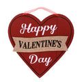Lets Journey into Fashion Happy Valentines Day Wall Plaques Home Decor Decoration Red and Black Wooden-Heart Wall Decorations,