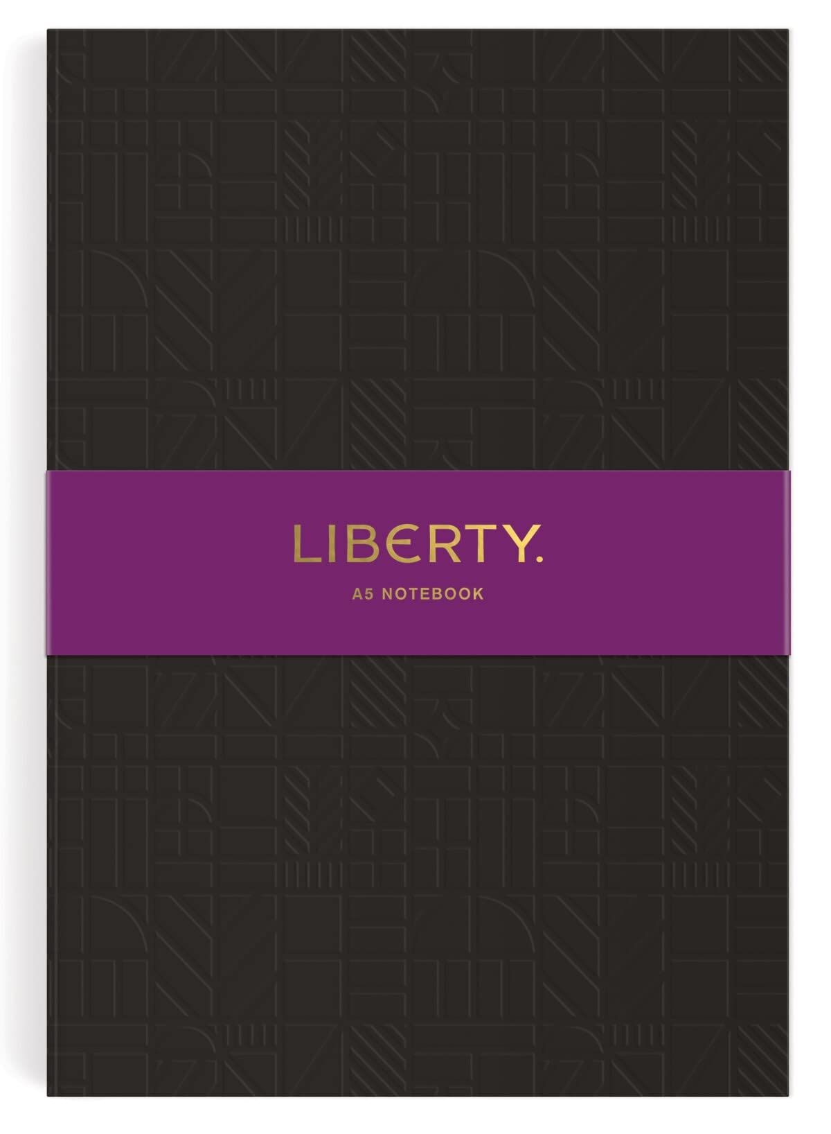 Galison Liberty Black Tudor A5 Embossed Journal From 136 Lined Pages With Gilded Edges, Embossed Vegan Leather, 5.25 X 7.25, Per