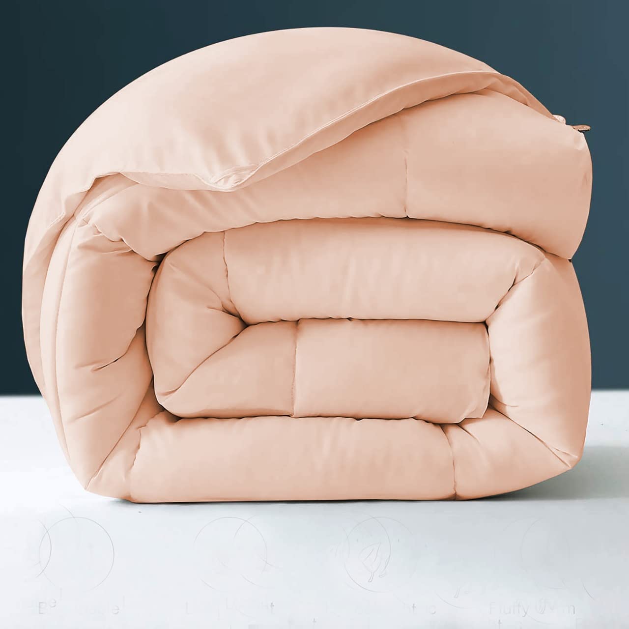 Elegant Lightweight Ac Comforter All Season Down 1200 Series, Double Bed Comforter Quilted Micro Fiber Fill 400 Gsm Comforter P