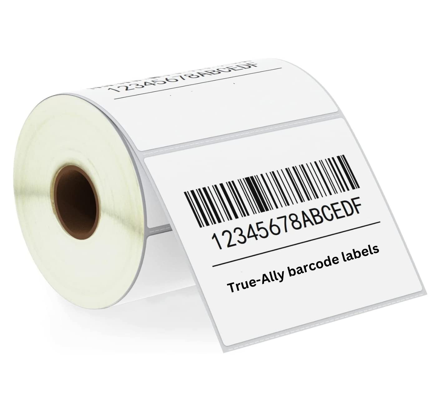 True-Ally 100X75 Direct Thermal (Dt) Barcode Label Sticker - 4 X 3 Inches - 100Mm X 75Mm - 500 Labels Per Roll - White Self Adhe