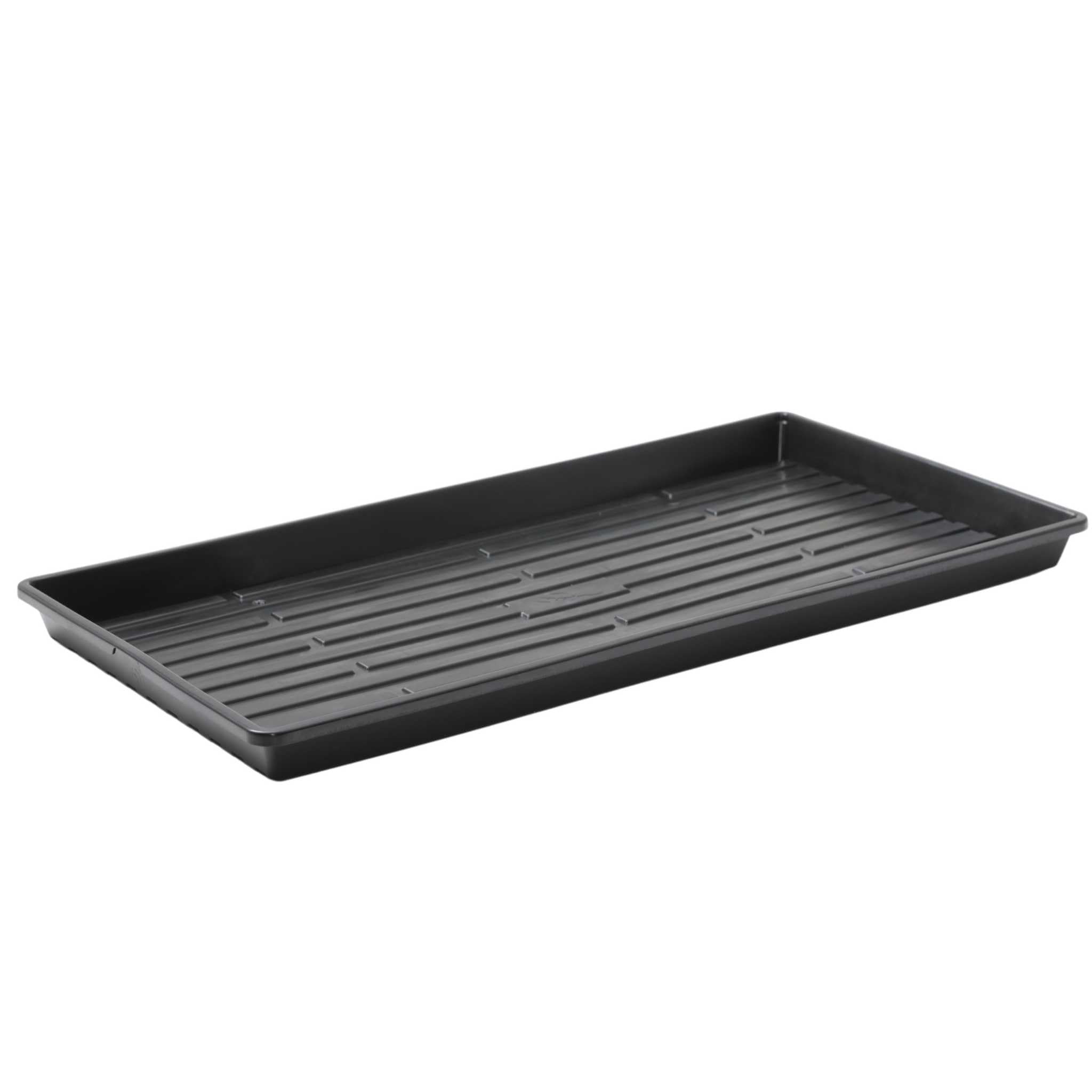 Bootstrap Farmer Microgreen Trays No Holes, 10 Pack, Extra Strength Black Shallow 1020 Tray Grow Microgreens Wheatgrass Fodder S