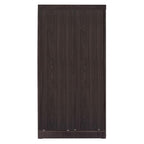 Better Home Products Modern Wood Double Sliding Door Wardrobe Tobacco