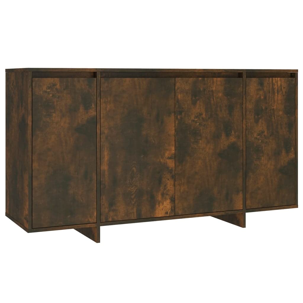 vidaXL Sideboard Smoked Oak 53.1&quot;x16.1&quot;x16.1&quot; Chipboard
