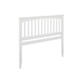 AFI, Mission King Solid Wood Headboard with Attachable Charger, White