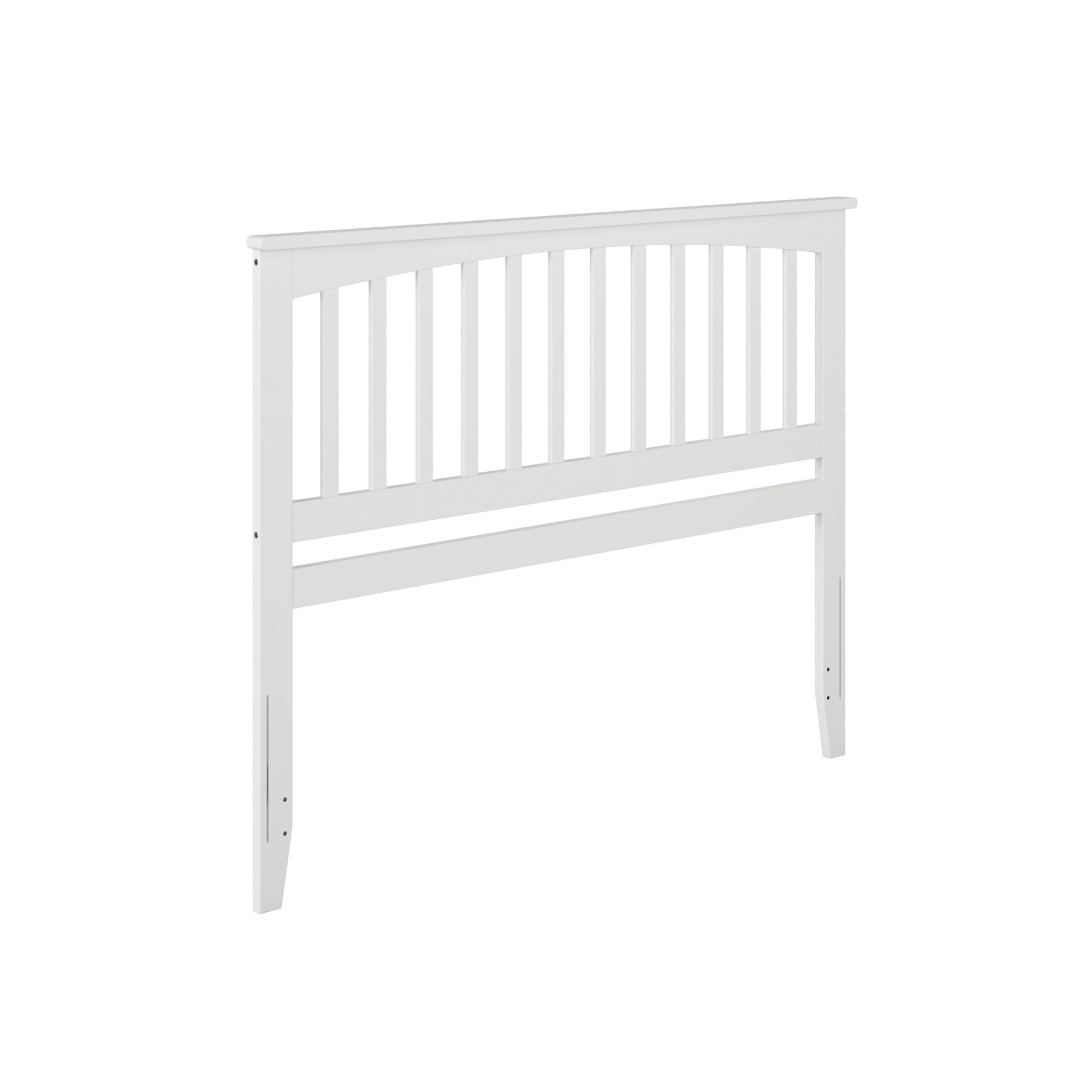 AFI, Mission King Solid Wood Headboard with Attachable Charger, White