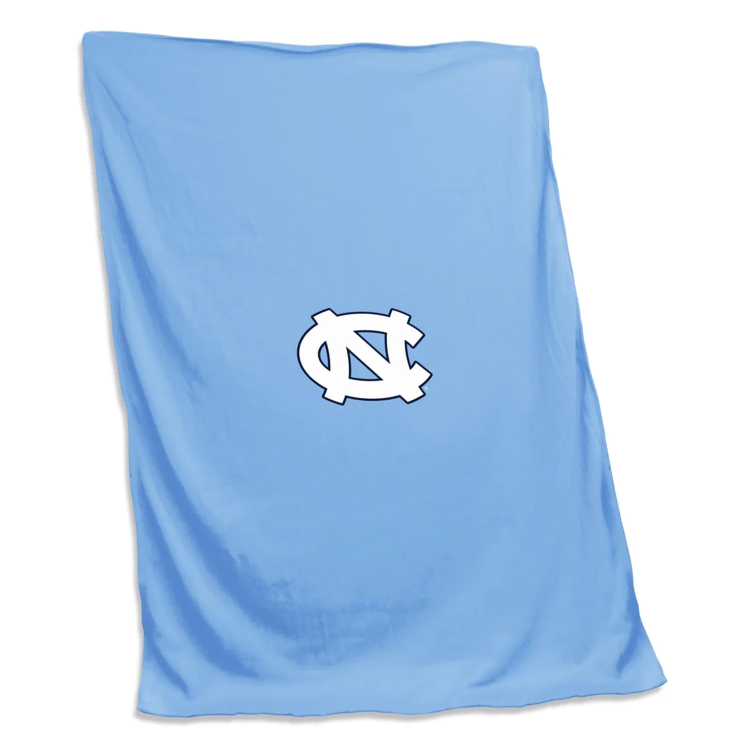 Logo Brands NCAA North Carolina Tar Heels Sweatshirt Blanket Team Color - Perfect for Bedroom Decor, Stadium Blanket, Camping, G