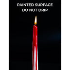 Candwax 12 Inch Taper Candles Set Of 12 - Unscented Candles Taper Burning For 10 Hours - No Drip Bleeding Taper Candles Ideal As