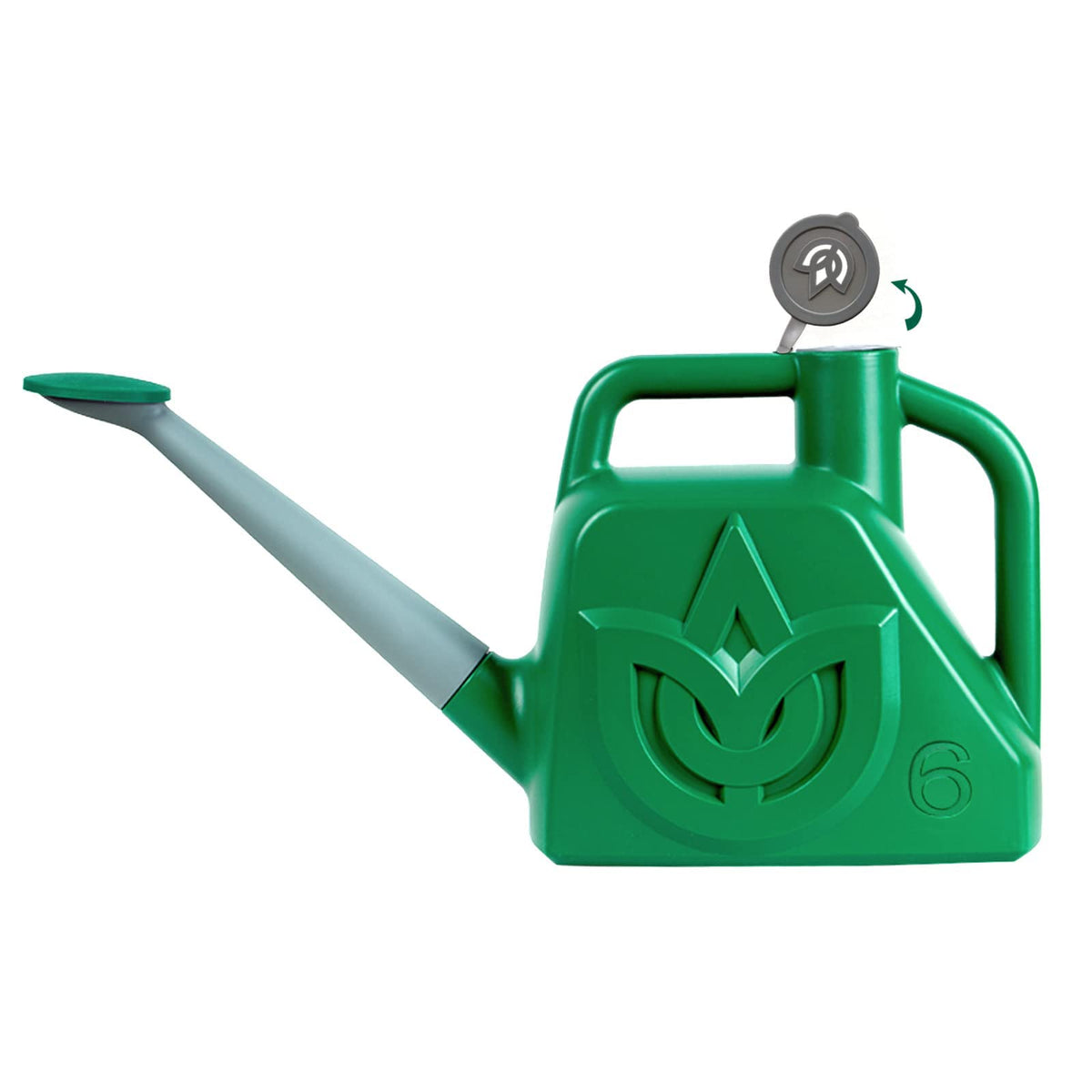 Xxxflower 1.5 Gallon Green Watering Can Outdoor Garden Flower Plant, Lightweight 6 L Water Cans With Detachable Nozzle Watering