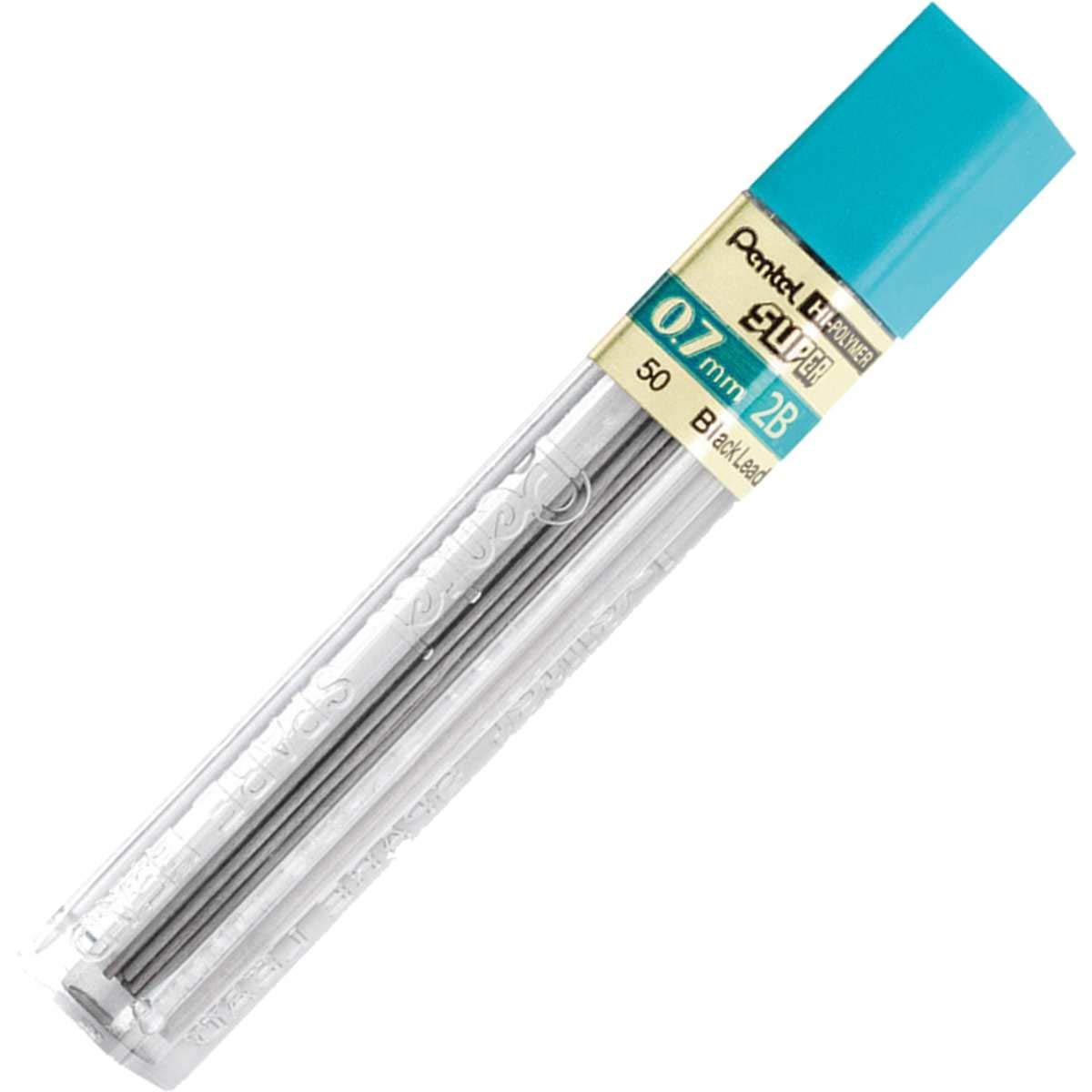 Pentel Hi-Polymer Lead, 0.7 Mm, Medium, 2B, Black (Pen502B)