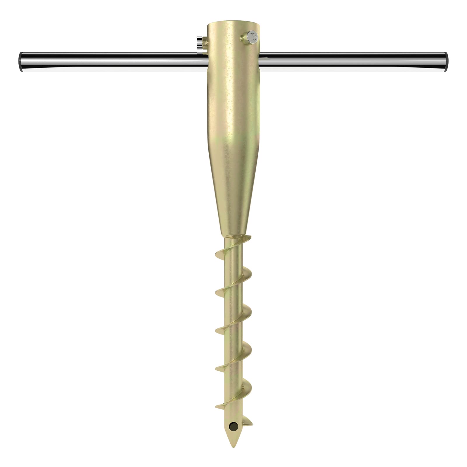 Dakepole Patio Ground Beach Sand Umbrella Anchor,Rust Free Outdoor Beach Sand Umbrella Base With Ground Anchor Screw For Sun Pro