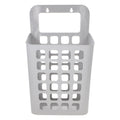 SOLUSTRE Wall Mounted Laundry Basket, Hanging Storage Bin for Bathroom and Laundry Room, Plastic Clothes Hamper with Handle, Spa