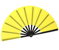 HONSHEN Folding Fan Performance Fan Nylon-Cloth Fan 13 inch (Yellow)