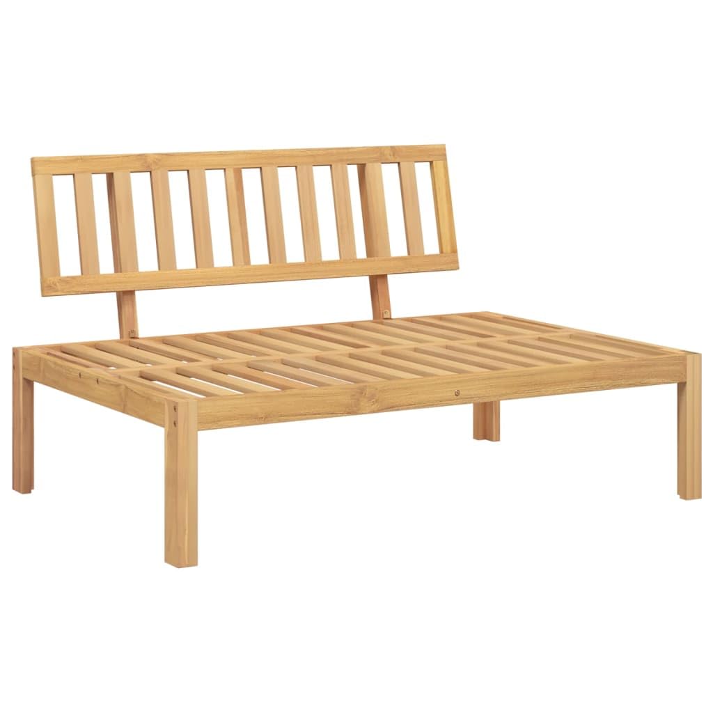 vidaXL Pallet Sofa Center Section Solid Acacia Wood