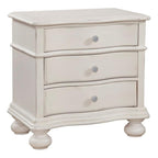 American Woodcrafters Rodanthe Dove White Three-Drawer Wood Nightstand