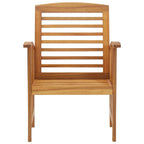 vidaXL Solid Acacia Wooden Garden Chairs - Set of 2, Comfortable Outdoor Seating with Durable Material, Ideal for Patio and Garden