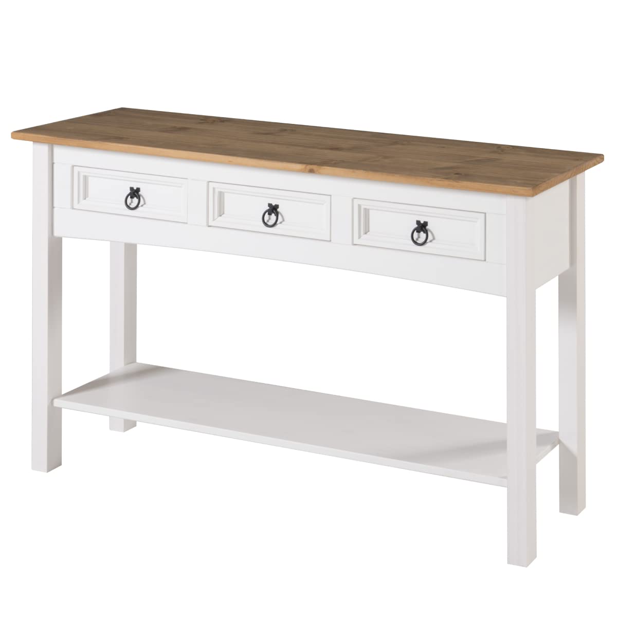 American Furniture Classics Cottage Series Wood Hall Table, Corona Snow