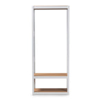 Baxton Studio Elton Modern and Contemporary White Finished Metal 3-Shelf Free-Standing Closet Storage Organizer