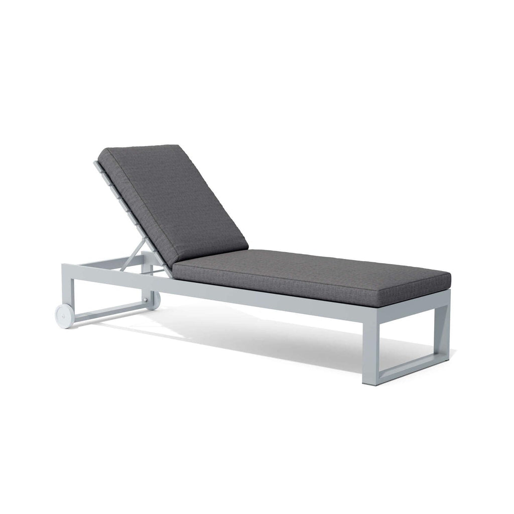 Anderson Teak SL-1008 Lucca Modern Sun Lounger, Gray