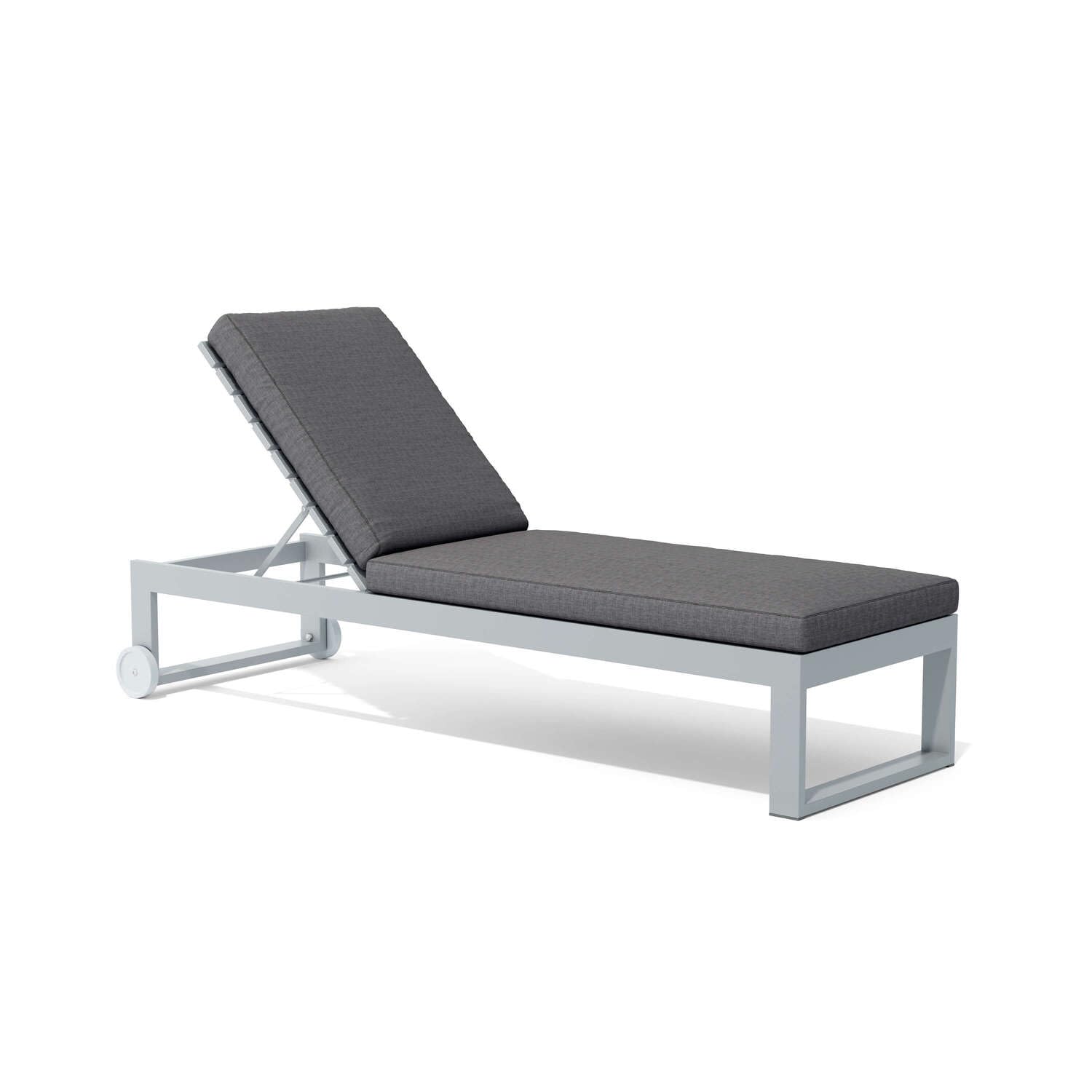 Anderson Teak SL-1008 Lucca Modern Sun Lounger, Gray
