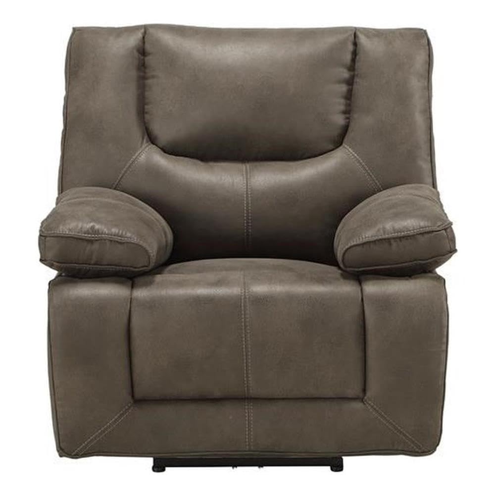 Acme Harumi Recliner (Power Motion) in Gray Fabric