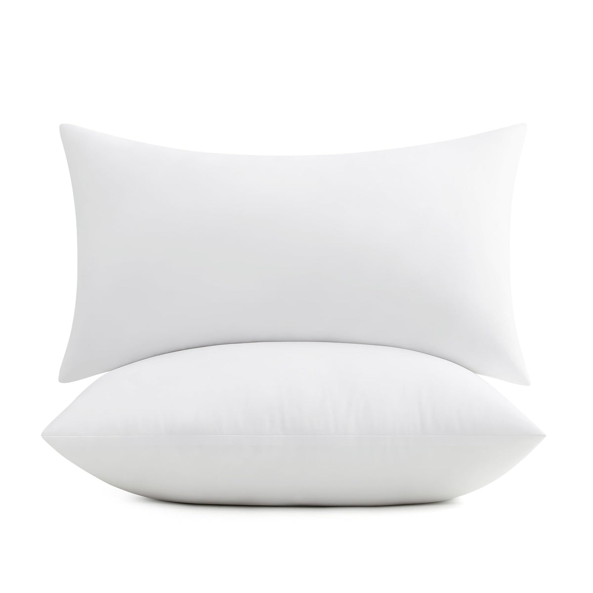 Puredown 12X20 Pillow Inserts, 2 Pack Fluffy Soft Lumbar Pillows Filled With Plump Stuffer, Rectangle Decorative Pillows For Cou