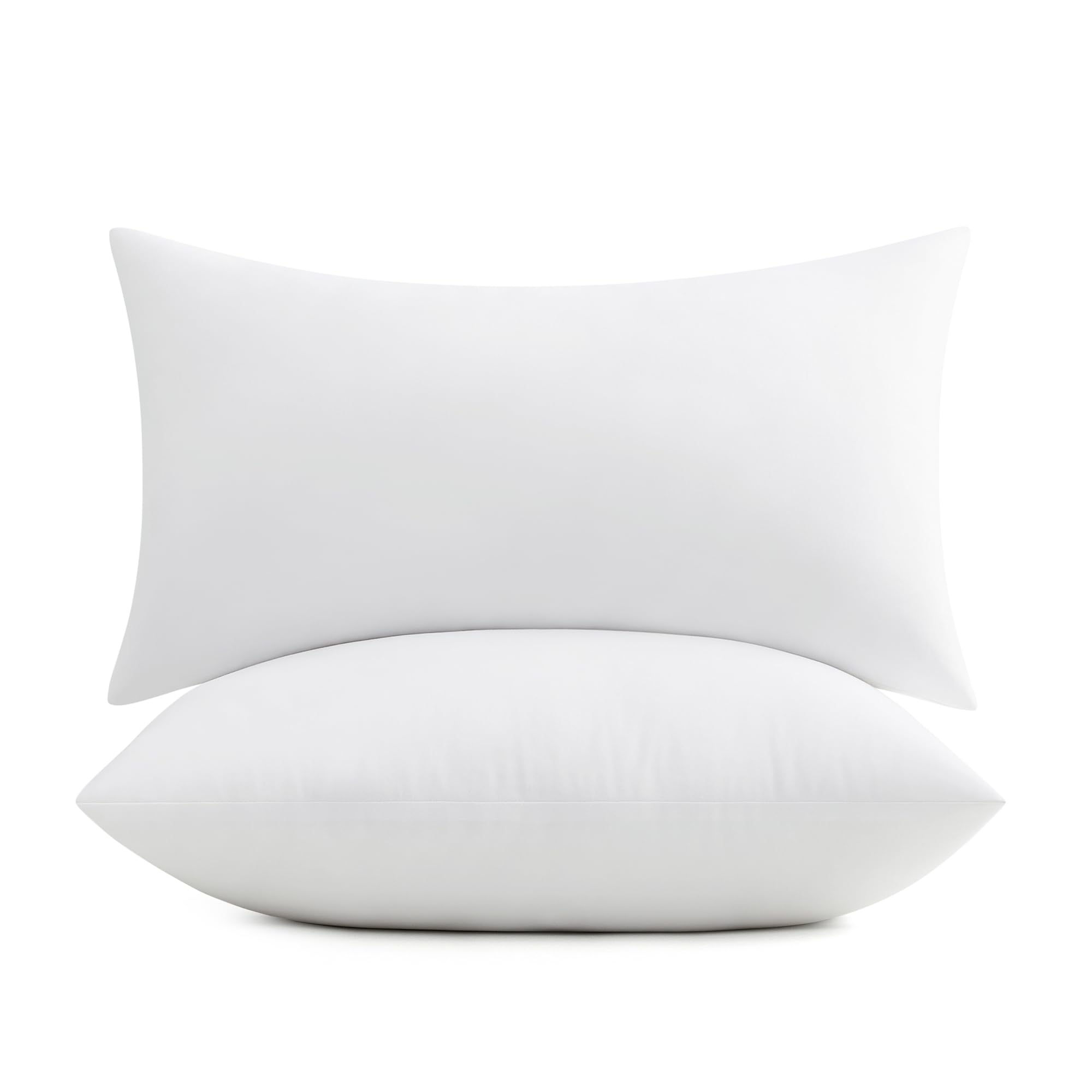 Puredown 12X20 Pillow Inserts, 2 Pack Fluffy Soft Lumbar Pillows Filled With Plump Stuffer, Rectangle Decorative Pillows For Cou