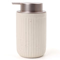 BosilunLife Dish Hand Soap Dispenser - Liquid Pump Soap Dispenser for Bathroom Decro Aprcot 12oz Ceramic Kitchen Dish Dispenser 