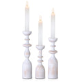 HOWSILAY Wood Candle Holder Candlestick Holders for Table Centerpiece - Rustic Farmhouse Decor Candle Stand fits 3/4 or 7/8 Tape