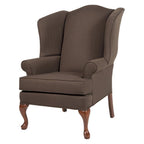 Comfort Pointe Erin Brown Fabric Traditional Wing Back Accent Chair