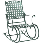 International Caravan Porch Rocker in Verdigris Finish,